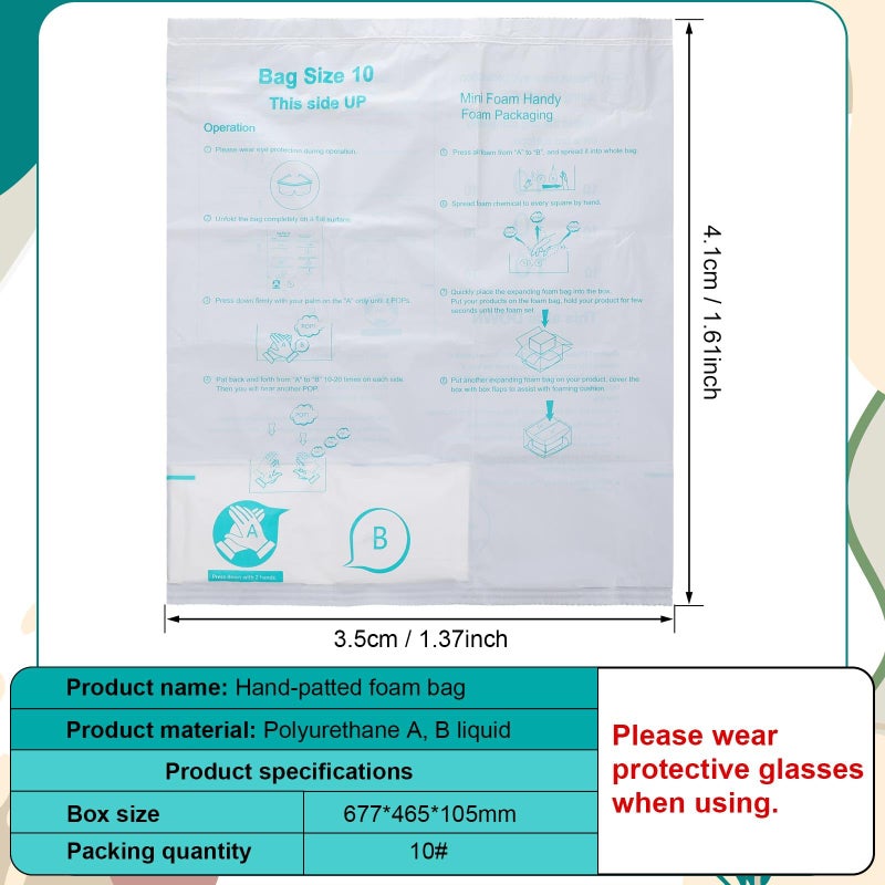 Innconee 16 Pack Foam Bag for Shipping 21""x 23"" Foam Expanding Packaging Bags, Handy Packing Bag, Instant Pack Quick Expanding Bags for Packing Mailing Shipping - Image 3